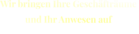 Wir bringen Ihre Geschäfträume  und Ihr Anwesen auf